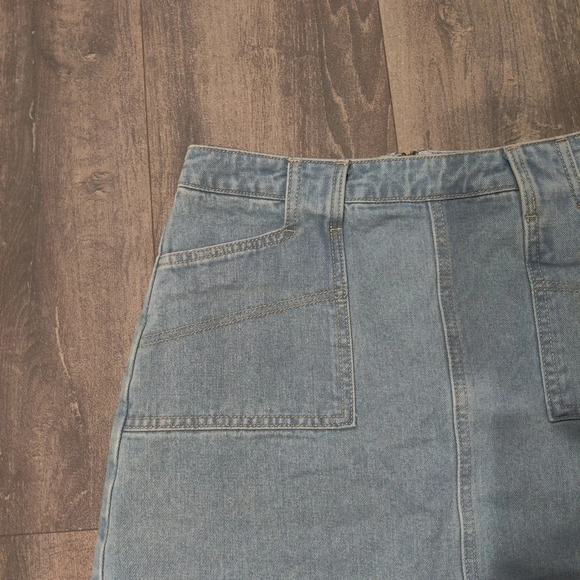 Listicle Denim Mini Skirt - Picture 2 of 4